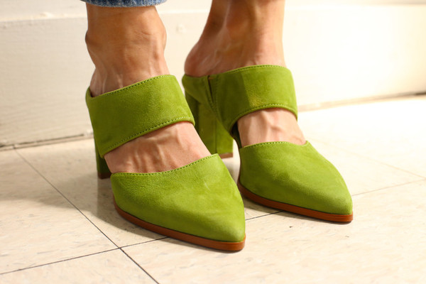 Intentionally Blank MISSY Green Suede Intentionally Blank MISSY Green Suede