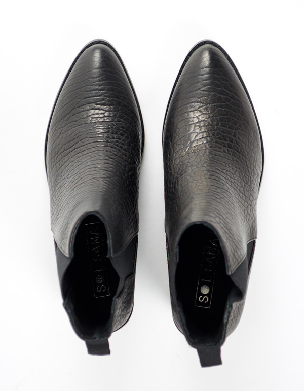 Sol Sana Edgar Boot Elephant Black Leather Sol Sana Edgar Boot Elephant Black Leather