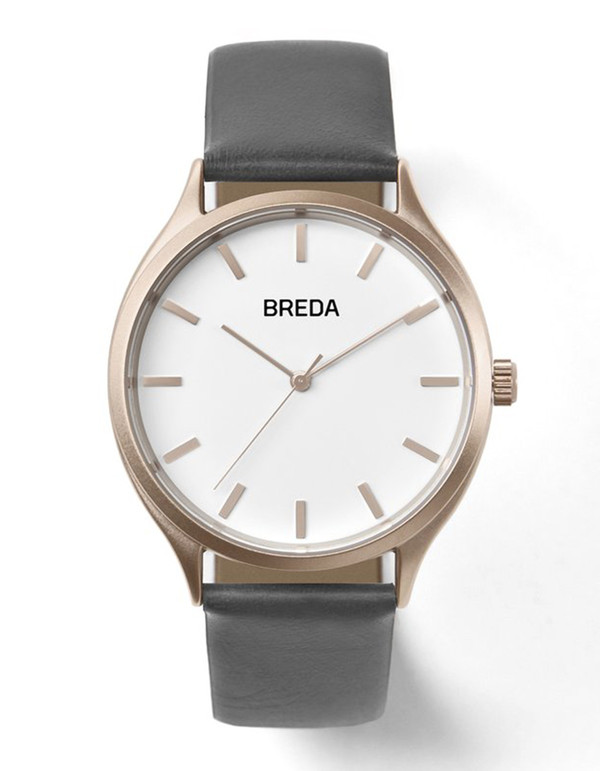 Breda Asper Watch Rose Gold Grey Breda Asper Watch Rose Gold Grey