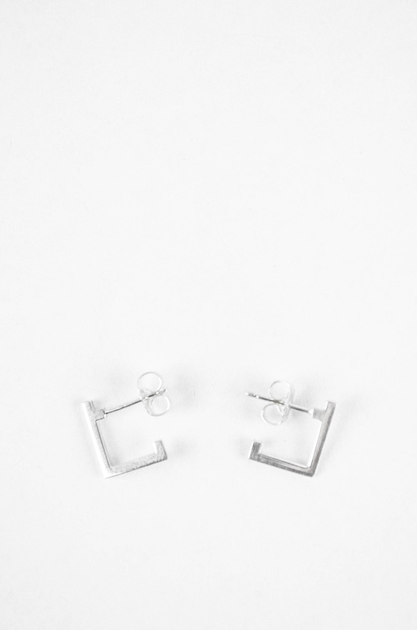 Still House Sterling Silver Carre Earrings Still House Sterling Silver Carre Earrings