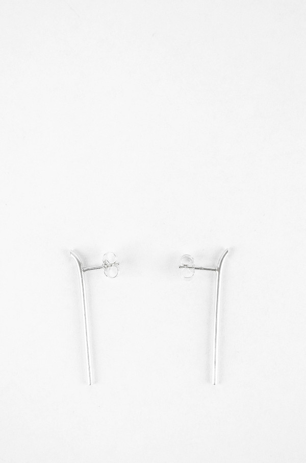 Still House White Diamond Silver Lero Earrings Still House White Diamond Silver Lero Earrings