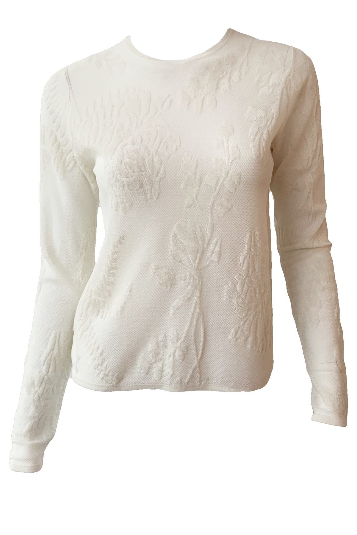 VINCE Lace Stitch Pullover - Cream 