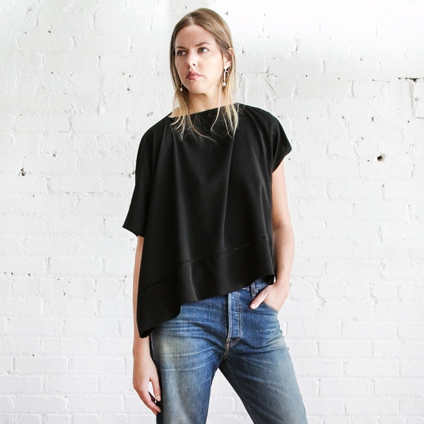 Gary Graham Square Top Black Gary Graham Square Top Black