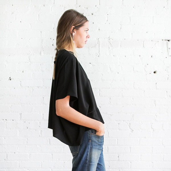 Gary Graham Square Top Black Gary Graham Square Top Black