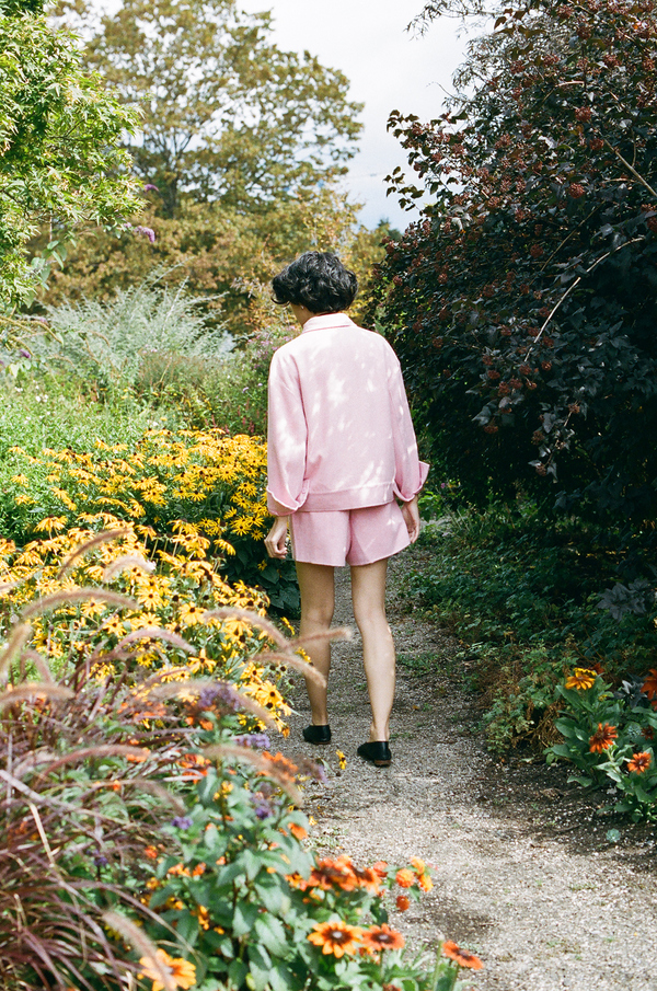Ganni Hawthorne Wool Shorts - peony Ganni Hawthorne Wool Shorts - peony