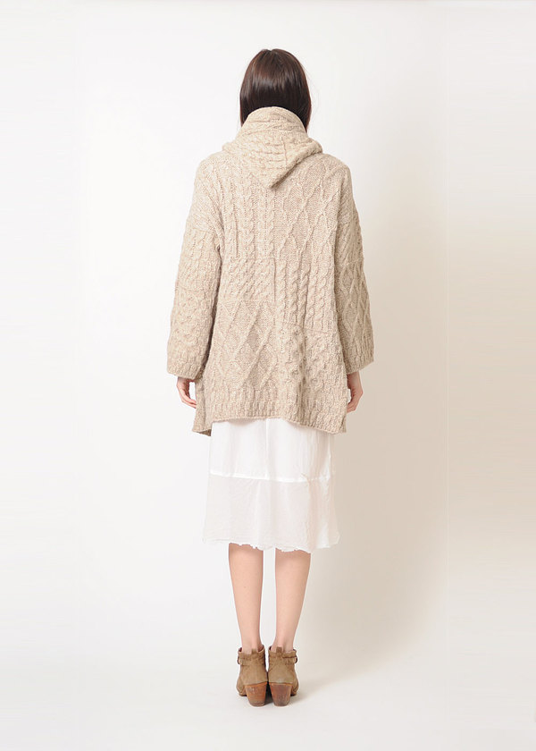 Lauren Manoogian Patchwork Cable Coat Lauren Manoogian Patchwork Cable Coat