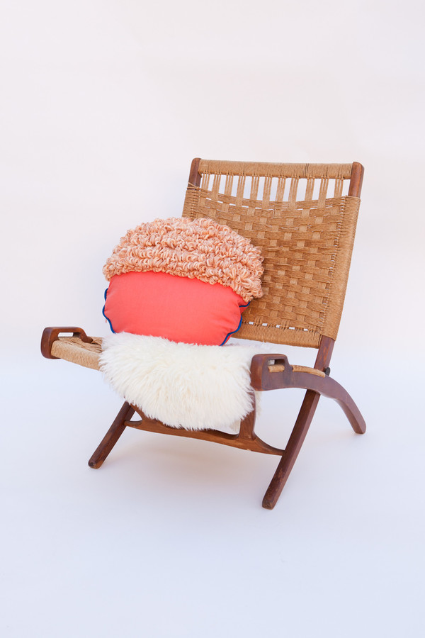 Lykke Wullf x Farron: Orange Woven Pillow Lykke Wullf x Farron: Orange Woven Pillow