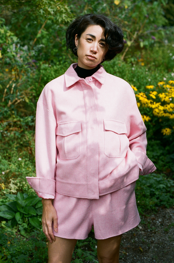 Ganni Hawthorne Wool Jacket - peony Ganni Hawthorne Wool Jacket - peony