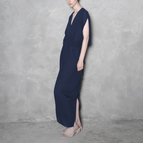 7115 by Szeki Signature Kimono Maxi Dress - Navy 7115 by Szeki Signature Kimono Maxi Dress - Navy