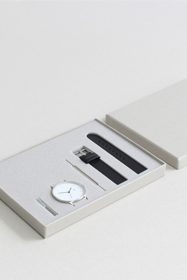 Men's INSTRMNT Series 01-C BS/B Watch - White/Black Men's INSTRMNT Series 01-C BS/B Watch - White/Black