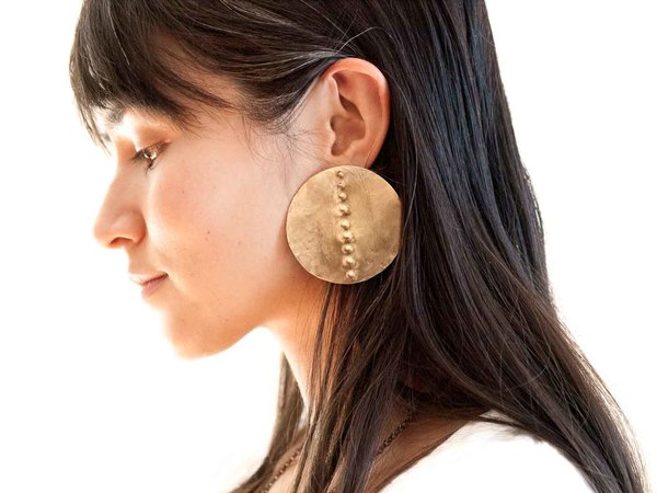 Laurel Hill Jewelry Petroglyph Disc Earrings Laurel Hill Jewelry Petroglyph Disc Earrings