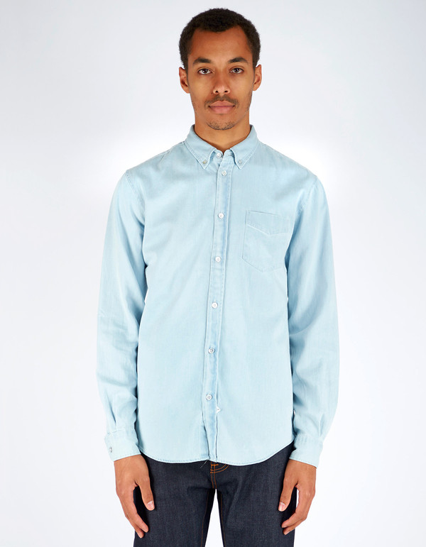 Men's Assembly Label Endless Denim Shirt Pale Denim Men's Assembly Label Endless Denim Shirt Pale Denim