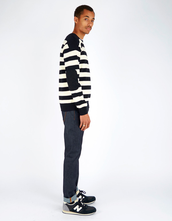 Men's Deus Cadillac Crew Black Stripe Men's Deus Cadillac Crew Black Stripe