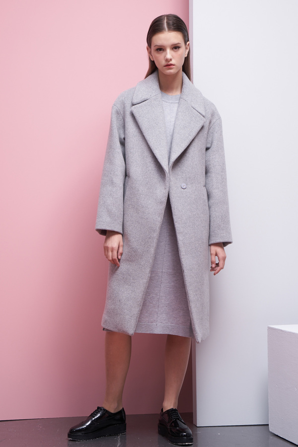 LOOKAST Oversized Long Wool Coat- Gray LOOKAST Oversized Long Wool Coat- Gray