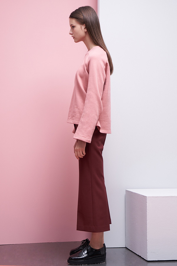 LOOKAST Bell Sleeve Sweatshirt- Baby Pink LOOKAST Bell Sleeve Sweatshirt- Baby Pink