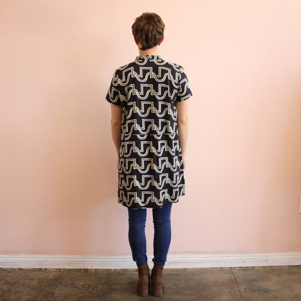 Dusen Dusen oversize tee dress - black duo weave Dusen Dusen oversize tee dress - black duo weave