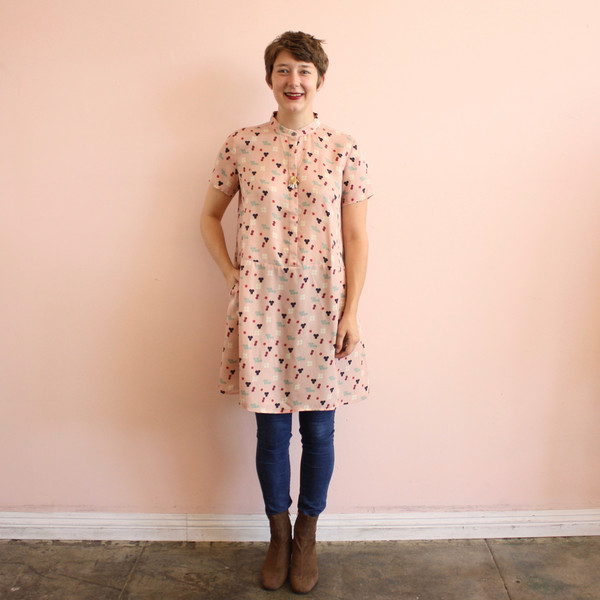 Dusen Dusen oversize tee dress - pink five dot Dusen Dusen oversize tee dress - pink five dot
