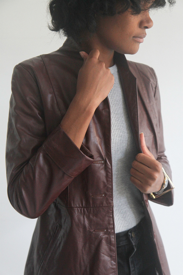 The Shudio Vintage Oxblood Leather Jacket The Shudio Vintage Oxblood Leather Jacket