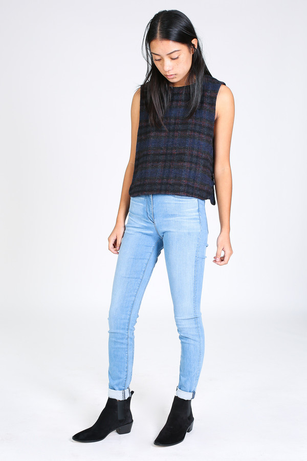 3x1 High rise channel seam skinny jean in Leros 3x1 High rise channel seam skinny jean in Leros