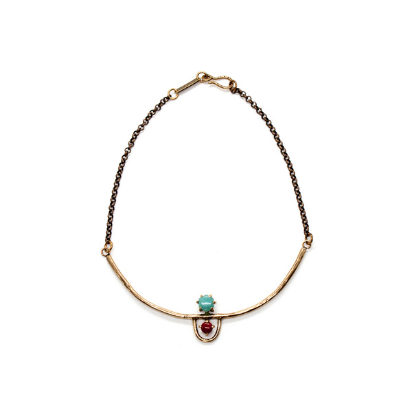 Laurel Hill Jewelry Arche Collar // Amazonite & Red Jasper Laurel Hill Jewelry Arche Collar // Amazonite & Red Jasper