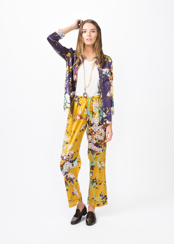 Laura Urbinati Silk Pajama Shirt Laura Urbinati Silk Pajama Shirt