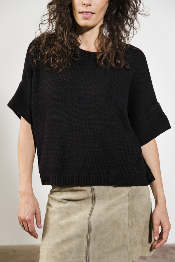 Elk CHUNKY BLACK SWEATER Elk CHUNKY BLACK SWEATER