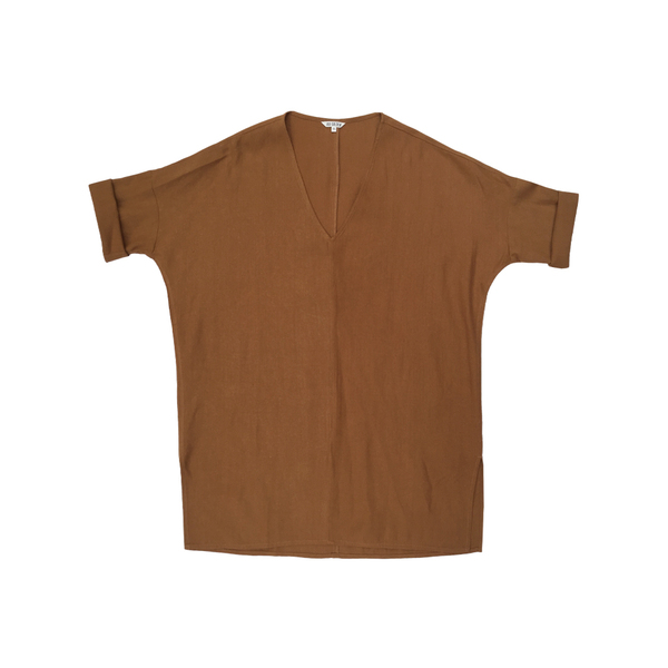 Ali Golden RAW SILK KIMONO TUNIC - RUST Ali Golden RAW SILK KIMONO TUNIC - RUST