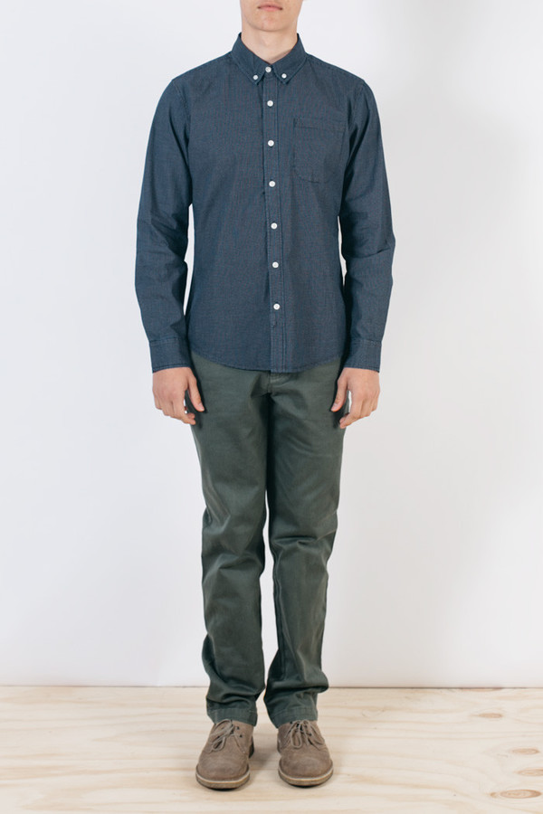 Men's Bridge & Burn Fulton Dark Indigo Grid Men's Bridge & Burn Fulton Dark Indigo Grid