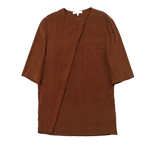 Vincetta Sequoia Asymmetrical Placket Shirt Vincetta Sequoia Asymmetrical Placket Shirt