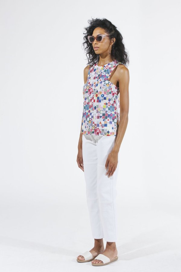 Carleen Square Arm Tank - Quilt Print Carleen Square Arm Tank - Quilt Print