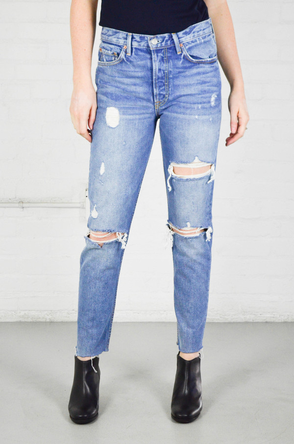 GRLFRND Karolina Back Slit High-Rise Skinny Jeans GRLFRND Karolina Back Slit High-Rise Skinny Jeans