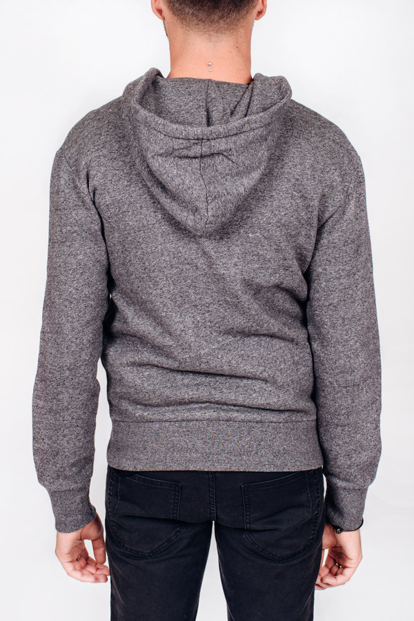 Men's Maison Kitsune Zip Hoodie Tricolor Patch Men's Maison Kitsune Zip Hoodie Tricolor Patch