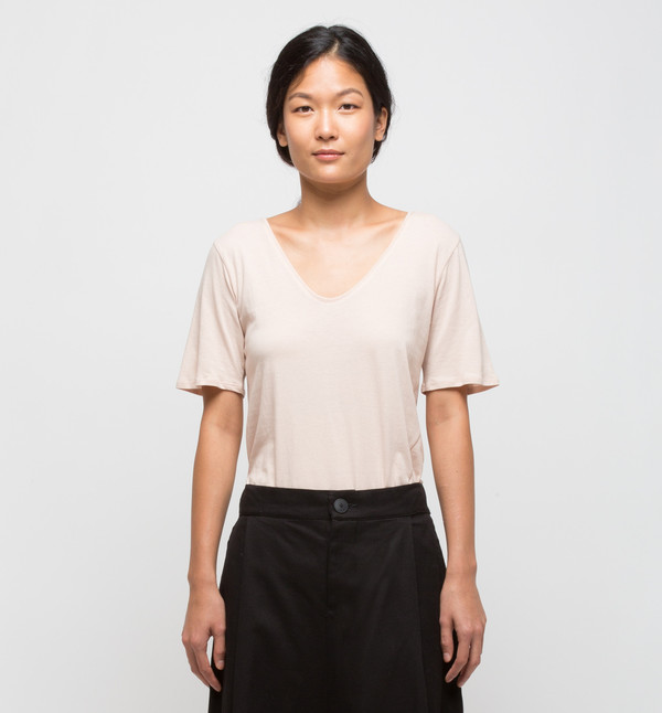 Kowtow Building Block V Tee Blush Kowtow Building Block V Tee Blush