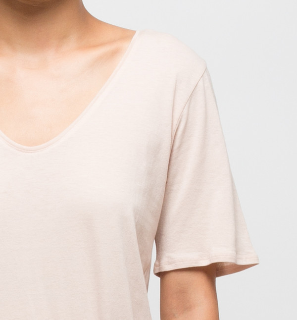 Kowtow Building Block V Tee Blush Kowtow Building Block V Tee Blush