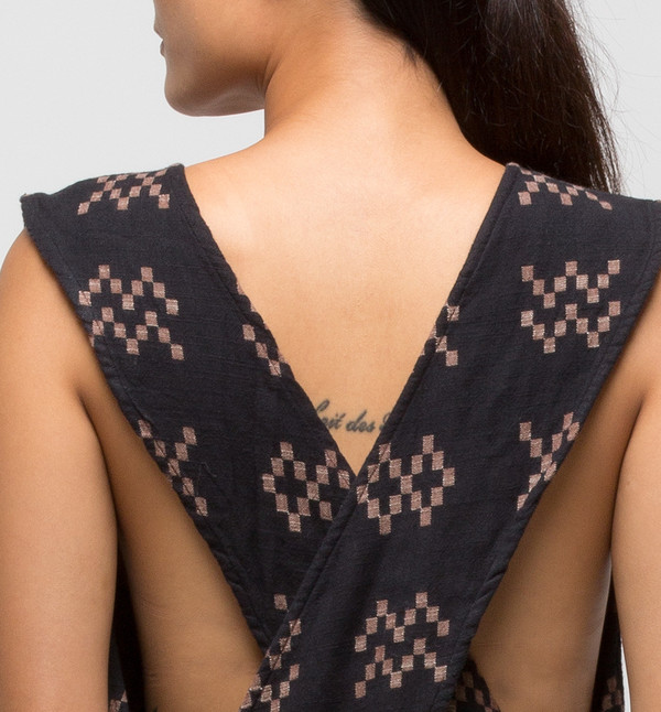 Ace & Jig Hotcross Romper Black Sampler Ace & Jig Hotcross Romper Black Sampler