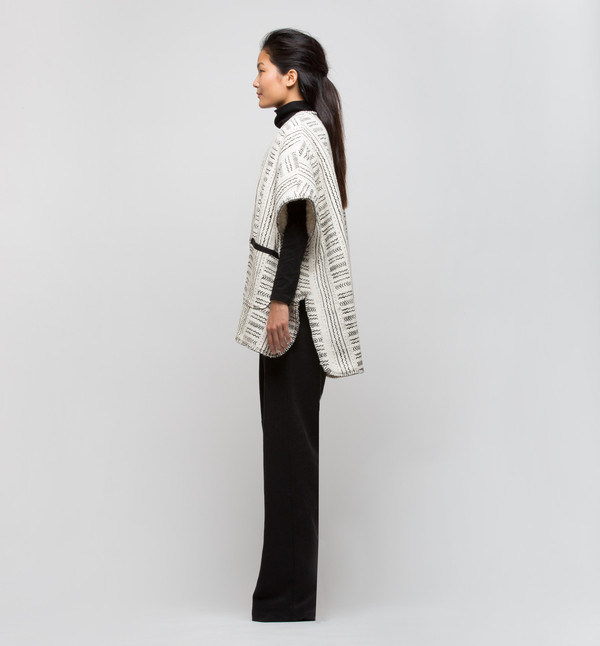 Lemlem Kal Poncho Coat Oatmeal Lemlem Kal Poncho Coat Oatmeal