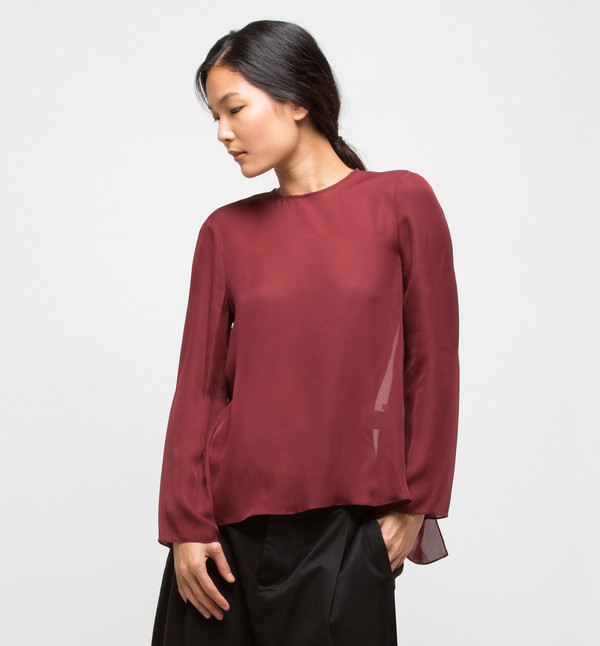 Ryan Roche Tie-Back Top Maroon Ryan Roche Tie-Back Top Maroon