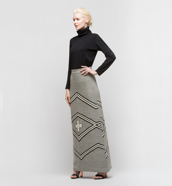 VOZ Ojos Skirt Ivory/Black VOZ Ojos Skirt Ivory/Black