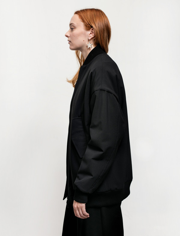 Ys by Yohji Yamamoto Womens Bomber Jacket Ys by Yohji Yamamoto Womens Bomber Jacket