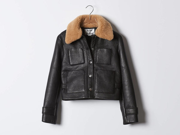 Acne Studios Acne Felipa Leather Jacket Acne Studios Acne Felipa Leather Jacket