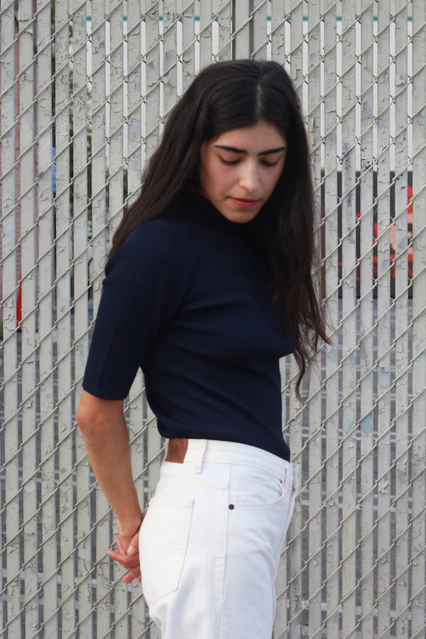 Objects Without Meaning Rib Tee, Navy Objects Without Meaning Rib Tee, Navy