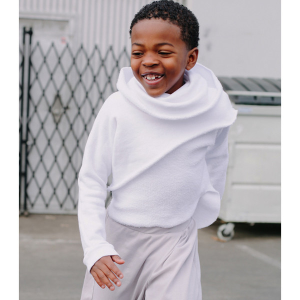 Kid's Mimobee Cutaway Layered Sweat - Black Kid's Mimobee Cutaway Layered Sweat - Black