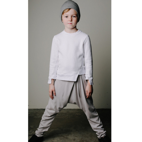 Kid's Mimobee Slash Sweat - White Kid's Mimobee Slash Sweat - White