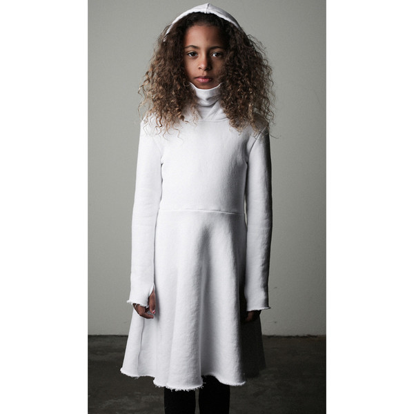 Kid's Mimobee Sweet Ninja Dress - White Kid's Mimobee Sweet Ninja Dress - White