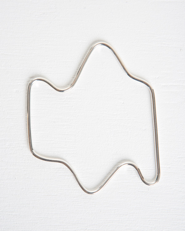Faux/Real Stressed Out Bangle in Silver Faux/Real Stressed Out Bangle in Silver