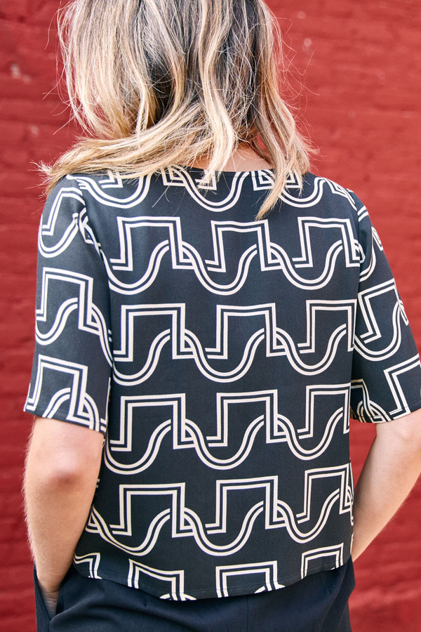 Dusen Dusen Yes Tee Black Duo Weave Dusen Dusen Yes Tee Black Duo Weave