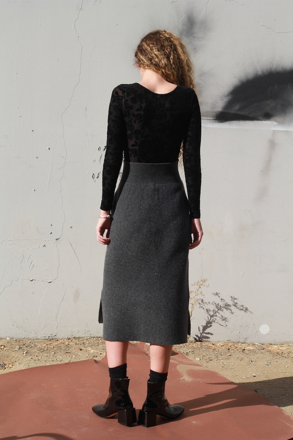 Objects Without Meaning Fitted Skirt, Grey Objects Without Meaning Fitted Skirt, Grey