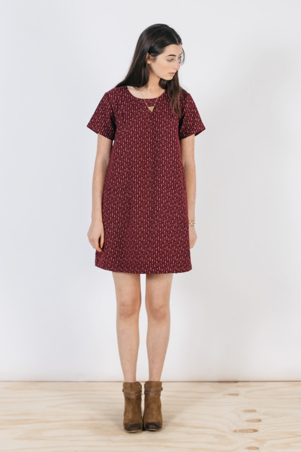Bridge & Burn Hannah Burgundy Stripe Bridge & Burn Hannah Burgundy Stripe