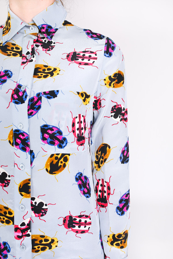 Tracy Reese Button up shirt in racecar bobon Tracy Reese Button up shirt in racecar bobon