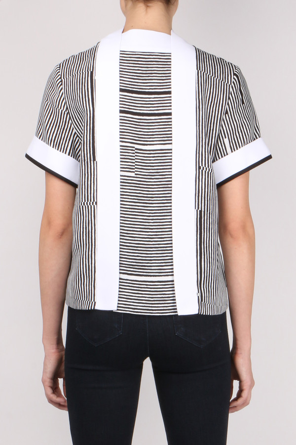 Carven Printed Kimono Top Carven Printed Kimono Top